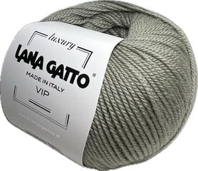 Lõng Lana Gatto Vip 09358, 50g/200m, hall roheline hind ja info | Kudumistarvikud | kaup24.ee