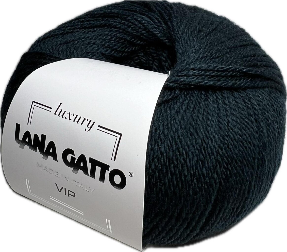 Lõng Lana Gatto Vip 19994, 50g/200m, tumeroheline hind ja info | Kudumistarvikud | kaup24.ee