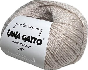 Lõng Lana Gatto Vip 10011, 50g/200m, beež roosa hind ja info | Kudumistarvikud | kaup24.ee