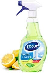 Aknapesuvahend Sidolux Crystal Lemon, 500ml hind ja info | Puhastusvahendid | kaup24.ee