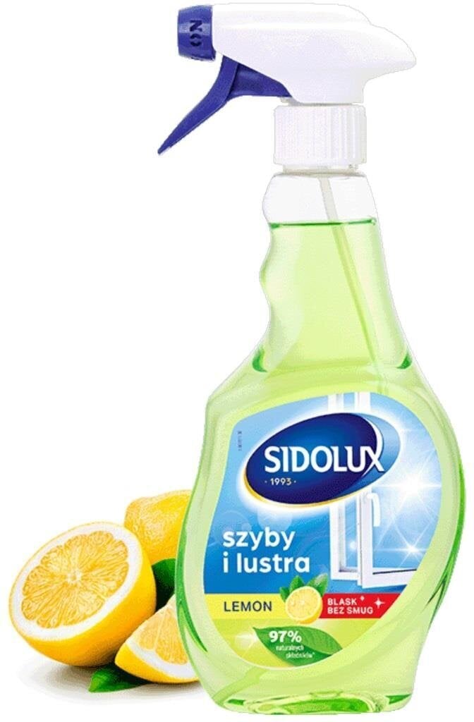 Aknapesuvahend Sidolux Crystal Lemon, 500ml hind ja info | Puhastusvahendid | kaup24.ee