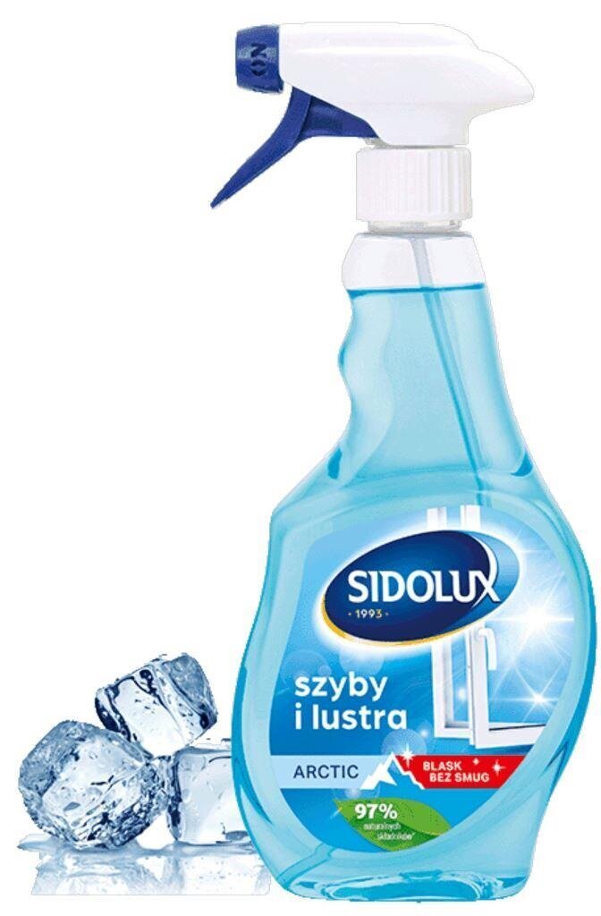 Aknapesuvahend Sidolux Crystal Arctic, 500ml hind ja info | Puhastusvahendid | kaup24.ee