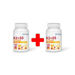 Toidulisand Stivits 1+1 vitamiin K2 100 mcg + vitamiin D3 4000 IU vegan, 240 tabletti hind ja info | Vitamiinid, toidulisandid, immuunsuse preparaadid | kaup24.ee