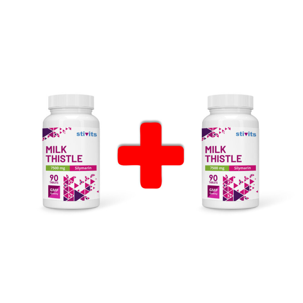 Toidulisand Stivits 1+1 Piimapill 7500 mg vegan tabletid, N90 цена и информация | Vitamiinid, toidulisandid, immuunsuse preparaadid | kaup24.ee