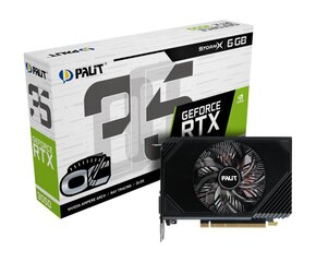 Palit GeForce RTX 3050 StormX OC (NE63050S18JE-1070F) цена и информация | Видеокарты | kaup24.ee