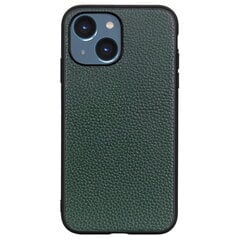 „Deluxe Leather“ кожаный чехол - зелёный (iPhone 14 Plus) цена и информация | Чехлы для телефонов | kaup24.ee