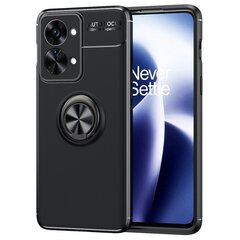 „FOCUS“ Kickstand твердый силиконовый (TPU) чехол - чёрный (OnePlus Nord 2T 5G) цена и информация | Чехлы для телефонов | kaup24.ee