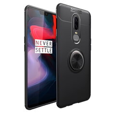 Твердый силиконовый чехол „FOCUS“ Kickstand (TPU) - чёрный (OnePlus 6) цена и информация | Чехлы для телефонов | kaup24.ee