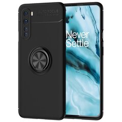 „FOCUS“ Kickstand твердый силиконовый (TPU) чехол - чёрный (OnePlus Nord) цена и информация | Чехлы для телефонов | kaup24.ee