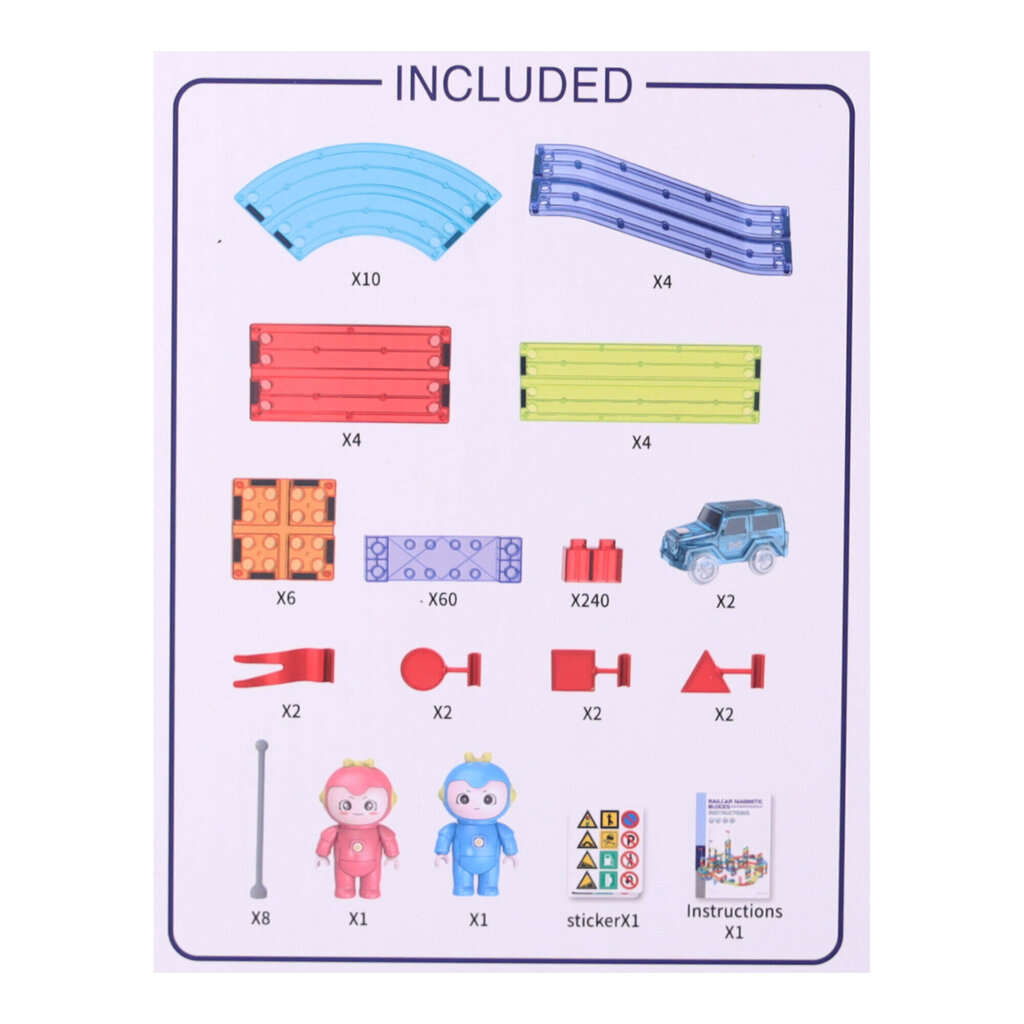 Magnetkonstruktor Steam Tracks, 348 tk hind ja info | Klotsid ja konstruktorid | kaup24.ee