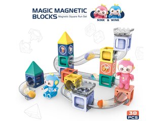 Magnetkonstruktor Rajad, 38 tk цена и информация | Конструкторы и кубики | kaup24.ee