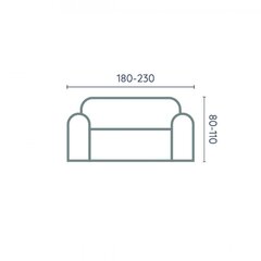 Kolmekordne diivanikate Belmarti Milano, 180 - 230 cm цена и информация | Чехлы для мебели | kaup24.ee