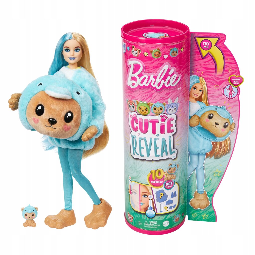 Nukukomplekt Barbie Cutie Reveal цена и информация | Tüdrukute mänguasjad | kaup24.ee