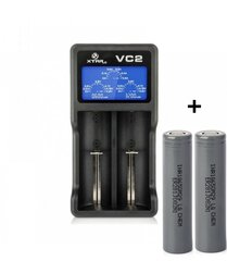 XTAR VC2 + 18650-M29 x2 цена и информация | Зарядные устройства для аккумуляторов | kaup24.ee