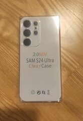 Samsung Galaxy S24 Ultra 2mm paksune TPU-st läbipaistev, kaamera kaitsega ümbris цена и информация | Чехлы для телефонов | kaup24.ee