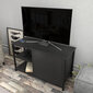 TV alus Asir, 89,6x35,3x50,8 cm, must/hall hind ja info | TV alused | kaup24.ee