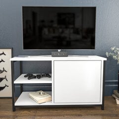 TV alus, Asir, 89,6x35,3x50,8 cm, must/valge hind ja info | TV alused | kaup24.ee