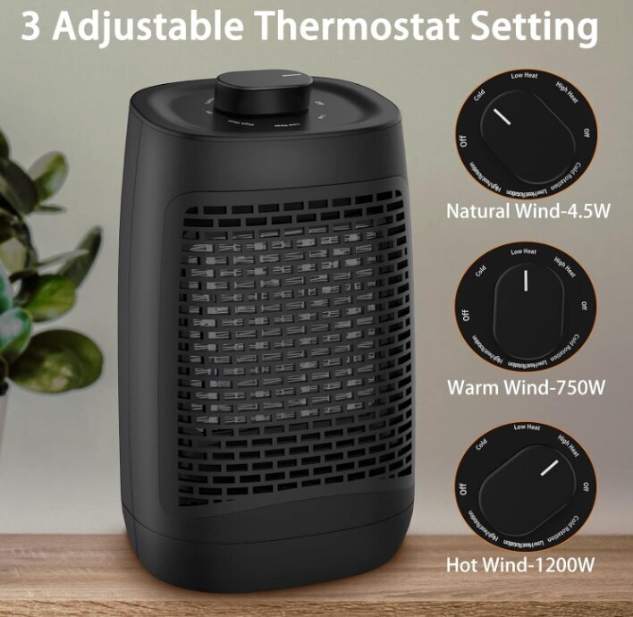 Cadrim keraamiline termostaadiga soojapuhur hind ja info | Küttekehad | kaup24.ee