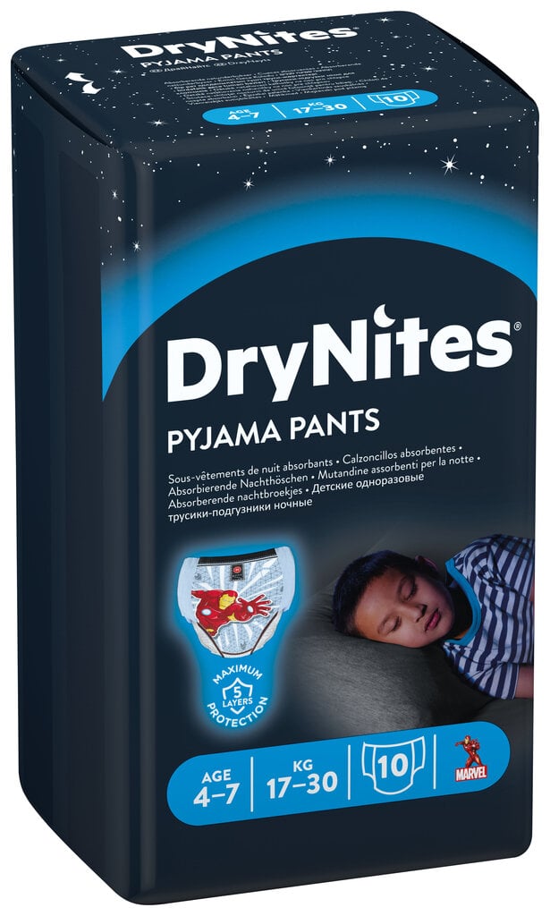 Mähkmed Huggies DryNites (17-30kg), 3 x 10 tk hind ja info | Mähkmed | kaup24.ee