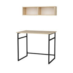 Laud Asir, 90x60x75 cm, must/beež hind ja info | Arvutilauad, kirjutuslauad | kaup24.ee