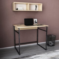 Laud Asir, 90x60x75 cm, must/beež hind ja info | Arvutilauad, kirjutuslauad | kaup24.ee