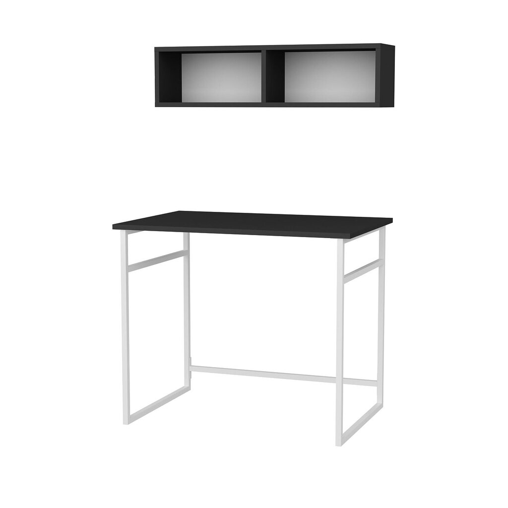 Laud Asir, 90x60x75 cm, valge/hall hind ja info | Arvutilauad, kirjutuslauad | kaup24.ee