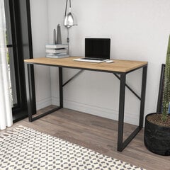 Стол, Асир, 120х60х74 см, черный/светло-коричневый цена и информация | Компьютерные, письменные столы | kaup24.ee