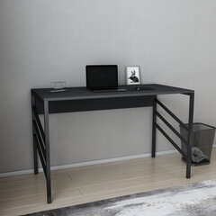 Laud Asir, 120x60x74,8 cm, must/hall hind ja info | Arvutilauad, kirjutuslauad | kaup24.ee
