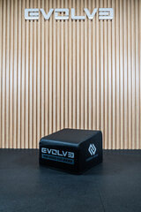 Pehmendatud platvorm tuharatreeninguteks Evolve, must hind ja info | Stepipingid | kaup24.ee