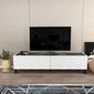 TV alus Asir, 149,2x35x38 cm, must/valge hind ja info | TV alused | kaup24.ee