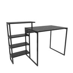 Laud Asir, 133x60x76,8 cm, must hind ja info | Arvutilauad, kirjutuslauad | kaup24.ee
