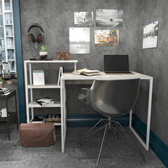 Стол, Асир, 133x60x76,8 см, белый цена и информация | Компьютерные, письменные столы | kaup24.ee