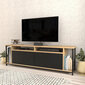 TV alus Asir, 160x35x50,8 cm, must/pruun цена и информация | TV alused | kaup24.ee