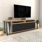 TV alus Asir, 160x35x50,8 cm, must/pruun hind ja info | TV alused | kaup24.ee