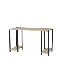 Laud Asir, 125,2x60x73,8 cm, must/pruun цена и информация | Компьютерные, письменные столы | kaup24.ee
