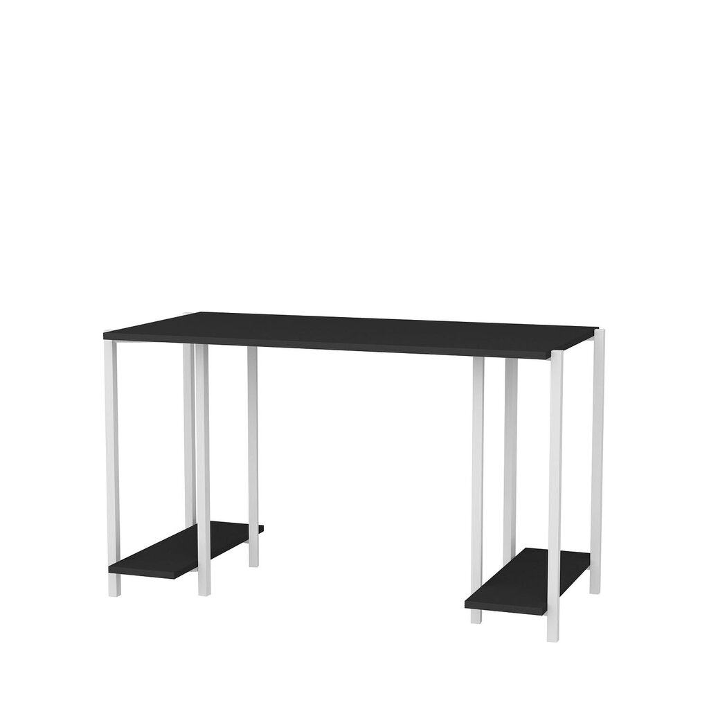 Laud Asir, 125,2x60x73,8 cm, valge/hall hind ja info | Arvutilauad, kirjutuslauad | kaup24.ee
