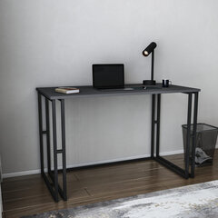 Laud Asir, 120x60x74,8 cm, must/hall hind ja info | Arvutilauad, kirjutuslauad | kaup24.ee