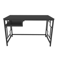 Стол, Асир, 120х60х74,8 см, черный/серый цена и информация | Компьютерные, письменные столы | kaup24.ee