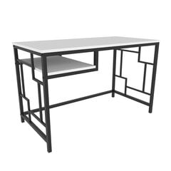 Laud Asir, 120x60x74,8 cm, must/valge hind ja info | Arvutilauad, kirjutuslauad | kaup24.ee