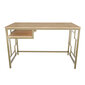 Laud Asir, 120x60x74,8 cm, kuldne/pruun hind ja info | Arvutilauad, kirjutuslauad | kaup24.ee