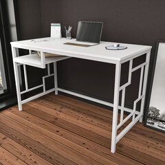 Стол, Асир, 120x60x74,8 см, белый цена и информация | Компьютерные, письменные столы | kaup24.ee