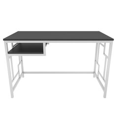 Laud Asir, 120x60x74,8 cm, valge/hall hind ja info | Arvutilauad, kirjutuslauad | kaup24.ee
