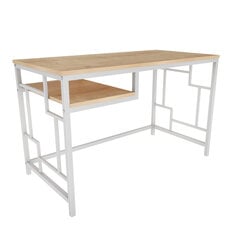 Стол, Асир, 120х60х74,8 см, белый/коричневый цена и информация | Компьютерные, письменные столы | kaup24.ee