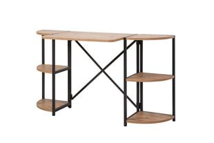 Laud Asir, 138x75x34 cm, pruun/must hind ja info | Arvutilauad, kirjutuslauad | kaup24.ee