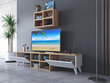 TV alus Asir, 160x34x25 cm, pruun/valge цена и информация | TV alused | kaup24.ee