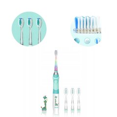 Звуковая щетка для детей, зеленая цена и информация | Электрические зубные щетки | kaup24.ee