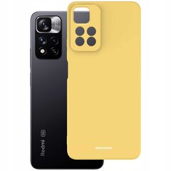 Kategooriline SC silikoonkest Redmi Note 11 Pro-le, kollane hind ja info | Telefoni kaaned, ümbrised | kaup24.ee