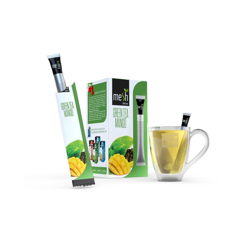 Mesh Stick roheline tee mangoga 16x2g hind ja info | Tee | kaup24.ee