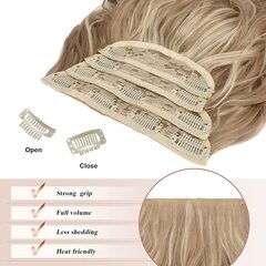 Накладные волосы на заколках Фешфен, 50 см цена и информация | Аксессуары для волос | kaup24.ee