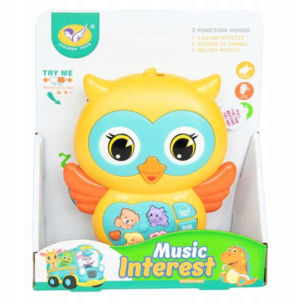 Muusikaline mänguasi Öökull hind ja info | Imikute mänguasjad | kaup24.ee